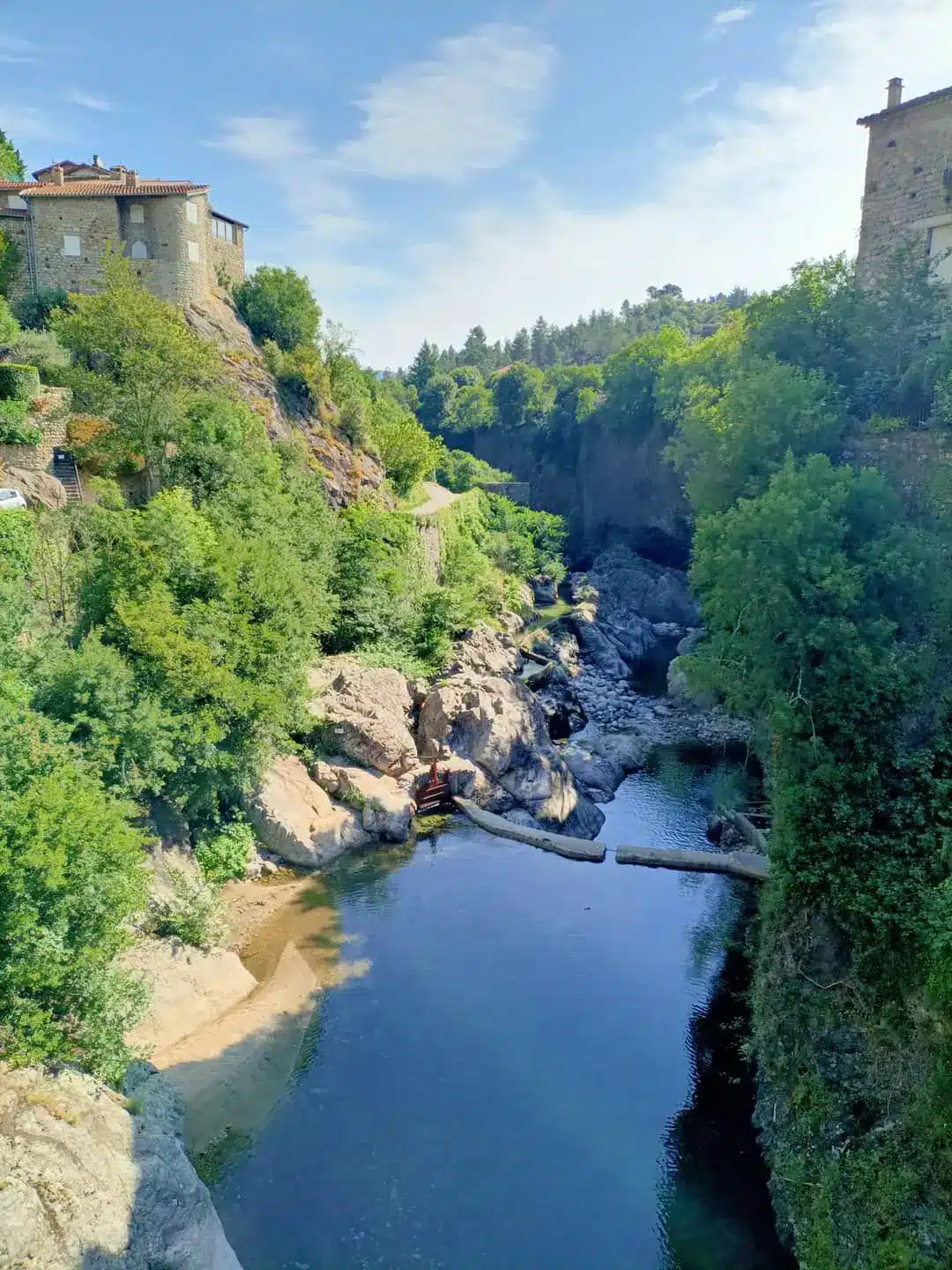 vue sur les gorges de l'Ardèche