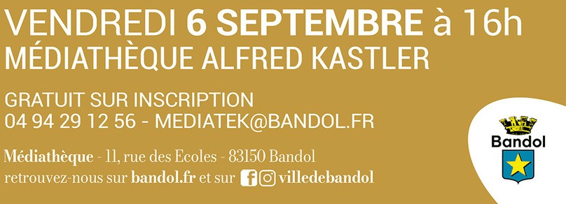 affiche médiathèque de Bandol pour la lecture en duo du 6 septembre